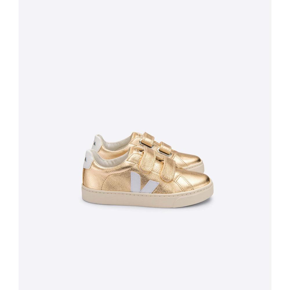 Gold Kids\' Veja ESPLAR CHROMEFREE Shoes | AU 725HAP